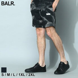 ボーラー ショートパンツ BALR. パンツ メンズ スウェットパンツ タイダイ ロゴ クロ 黒 ブランド ボトムス ショーツ セットアップ対応 大きいサイズあり BA14311046 sale_3_a