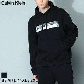 カルバンクライン パーカー メンズ Calvin Klein フーディー スウェット 裏起毛 ロゴ プルオーバー 黒 クロ ブランド トップス 長袖 セットアップ対応 大きいサイズありCK40JM973