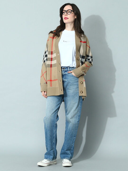 楽天市場】バーバリー BURBERRY カーディガン レディース チェック  