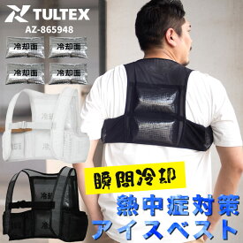 大きいサイズ メンズ TULTEX (タルテックス) 保冷剤付き 冷却 アイスベスト 熱中症対策 冷却ベスト レジャー AZ865948