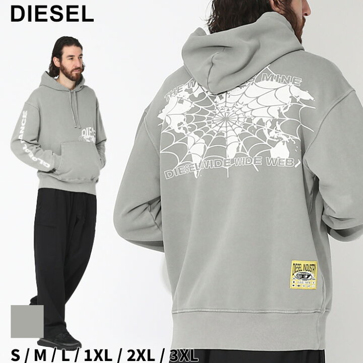 楽天市場】ディーゼル パーカー DIESEL メンズ フーディー スウェット 