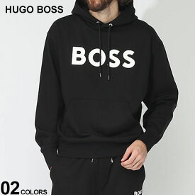 ヒューゴボス パーカー HUGO BOSS メンズ フーディー スウェット ロゴ プリント プルオーバー ブランド トップス 長袖 セットアップ対応 レギュラーフィット 大きいサイズあり HB50496661