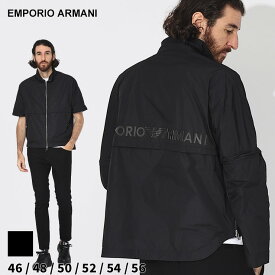 アルマーニ アウター EMPORIO ARMANI エンポリオアルマーニ メンズ ジャケット 袖着脱 スタンド クロ 黒 ブランド ブルゾン ジップ 撥水 軽量 大きいサイズあり EA6R1BZ01NAVZ
