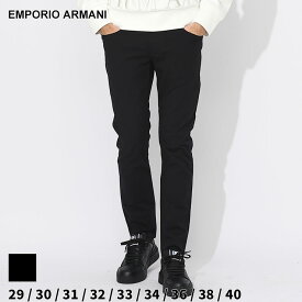 アルマーニ パンツ EMPORIO ARMANI エンポリオアルマーニ メンズ コットンパンツ ジップフライ 黒 クロ ブランド ボトムス ロングパンツ 無地 大きいサイズあり EA8N1J061GN0Z SALE_3_a