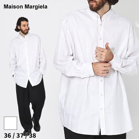 マルジェラ シャツ Maison Margiela メゾン マルジェラ コットンシャツ コットン ボタンダウン 長袖 ロングシャツ 白 シロ ブランド トップス 無地 MEDL0002S52925 SALE_1_c