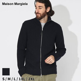 マルジェラ ニット Maison Margiela メゾン マルジェラ メンズ セーター カーディガン リブニット フルジップ ジャケット 紺 ネービー ブランド アウター ブルゾン 大きいサイズあり MEHA0013S17781