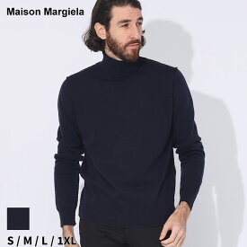 クーポン利用でさらに7000円OFF マルジェラ ニット Maison Margiela メゾン マルジェラ セーター メンズ ハイネック カシミヤ 紺 ネービー ブランド トップス プルオーバー シンプル 無地 大きいサイズあり MEHA0010S17783 2024_vt