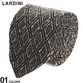 ラルディーニ ネクタイ LARDINI メンズ ダイヤ柄 黒 クロ ブランド ビジネス タイ シルク混 ギフト プレゼント LDCRC8IT61130 SALE_6_d