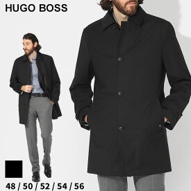 ヒューゴボス コート HUGO BOSS メンズ ビジネスコート ハーフコート ライナー付き 中綿 3WAY ストレッチ クロ 黒 ブランド アウター ビジネス フォーマル 大きいサイズあり HBJARED10252034