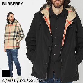 バーバリー アウター BURBERRY メンズ ジャケット チェック リバーシブル フーデッドジャケット クロ 黒 ブランド ブルゾン パーカー 軽量 レギュラーフィット 大きいサイズあり BB8043403