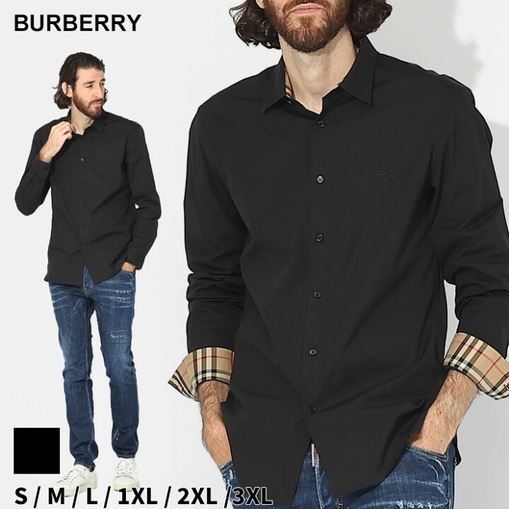 楽天市場】バーバリー シャツ BURBERRY メンズ 刺繍 コットンシャツ 