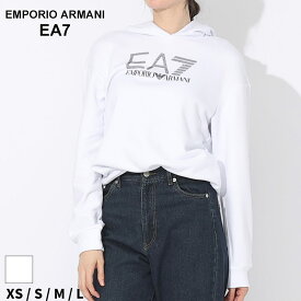 クーポン利用でさらに1000円OFF アルマーニ パーカー EMPORIO ARMANI エンポリオアルマーニ レディース フーディー ロゴ プリント プルオーバー ラインストーン 白 シロ ブランド トップス 大きいサイズあり EAL6RTM31TJRRZ sale_8_a