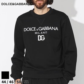 ドルチェ＆ガッバーナ トレーナー DOLCE&GABBANA メンズ スウェット ロゴ プリント 刺繍 クルーネック クロ 黒 ブランド トップス プルオーバー 長袖 大きいサイズあり DGG9ACGZFU7DU
