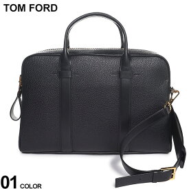 トムフォード バッグ TOM FORD メンズ ブリーフケース ブリーフバッグ ショルダーバッグ クロ 黒 ブランド 鞄 トート ビジネス レザー レディース 大容量 TFH0364LCL041G