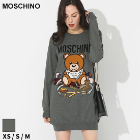 ◆エントリーでさらにポイント+4倍◆モスキーノ ニット MOSCHINO レディース ワンピース ニットワンピース ベア クルーネック TEDDY ブランド トップス ロングニット ワンピ MHLV04885505 SALE_8_a