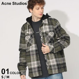 アクネ ストゥディオズ アウター Acne Studios メンズ ジャケット シャツジャケット チェック柄 キルティング フード 長袖 ブルゾン ブランド アウター レディース ACC90146
