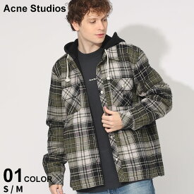 ◆エントリーでさらにポイント+4倍◆アクネ ストゥディオズ アウター Acne Studios メンズ ジャケット シャツジャケット チェック柄 キルティング フード 長袖 ブルゾン ブランド アウター レディース ACC90146 SALE_2_a