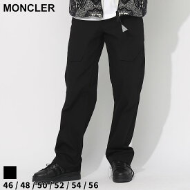 モンクレール パンツ MONCLER カーゴパンツ メンズ ロゴ ストレート 黒 クロ ブランド ボトムス カーゴ コットン スポーティー ロング 大きいサイズあり MC2A0001059703 sale_3_a