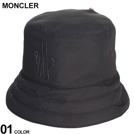 モンクレール 帽子 MONCLER GRENOBLEレディース バケットハット バケハ ロゴ GORE-TEX 黒 クロ ブランド ハット メンズ MCGNL3B00005596