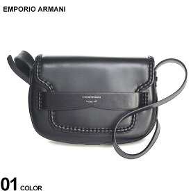 アルマーニ バッグ EMPORIO ARMANI エンポリオアルマーニ レディース ショルダーバッグ フラップ＆ロゴガセット ミディアム クロ 黒 ブランド 鞄 レザー EALY3B206YVY4X SALE_5_a
