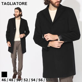 タリアトーレ コート TAGLIATORE メンズ ロングコート シングル クロ 黒 ブランド アウター カシミヤ100％ カシミア フォーマル 大きいサイズあり TGCFBM13350002U