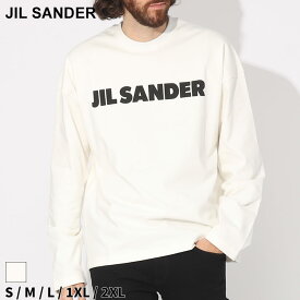 ジルサンダー Tシャツ 長袖 JIL SANDER メンズ ロンT ロゴ プリント クルーネック ブランド トップス コットン 大きいサイズあり JLGC0136J45047