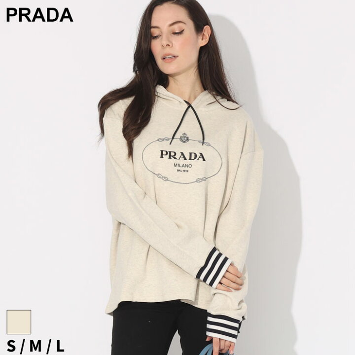 楽天市場】プラダ パーカー PRADA レディース フーディー プルパーカー 