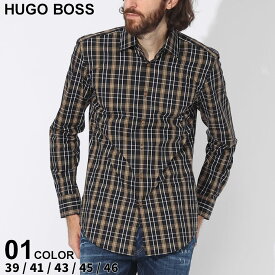 ヒューゴボス シャツ HUGO BOSS メンズ チェックシャツ カジュアルシャツ 長袖シャツ チェック柄 コットン 長袖 ブランド トップス 大きいサイズあり HB50496168 SALE_1_c