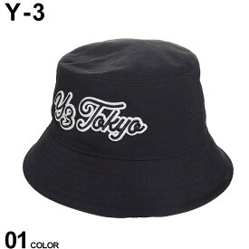 Y-3 ワイスリー メンズ バケットハット Y3 Tokyo刺繍 帽子 T B HAT クロ 黒 ブランド ハット バケハ レディース Y3IT7794