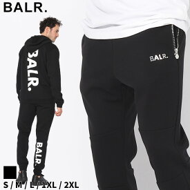 ボーラー パンツ BALR. メンズ スウェットパンツ ロゴプリント Q-SERIES BIG LOGO クロ 黒 ブランド ボトムス ロングパンツ セットアップ対応 大きいサイズあり BA14111103JP