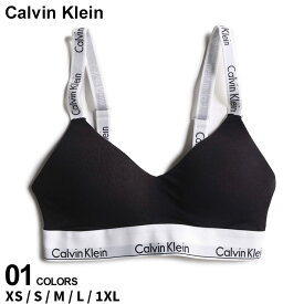 カルバンクライン アンダーウェア Calvin Klein レディース 下着 ブラジャー ロゴ ストラップ ノンワイヤー ライトリーブラレット クロ 黒 ブランド 大きいサイズあり CKLQF7059
