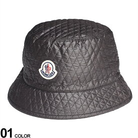 モンクレール バケハ MONCLER レディース バケットハット 帽子 ダイヤキルト クロ 黒 ブランド キルティング メンズ MCL3B00027788K4