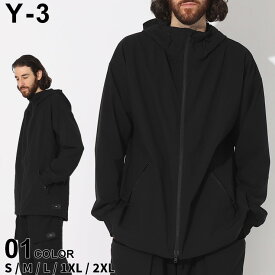 ◆エントリーでさらにポイント+4倍◆Y-3 アウター ワイスリー メンズ ウィンドブレーカー 裾ロゴ フルジップ クロ 黒 ブランド ジャケット ブルゾン パーカー リラックスフィット 大きいサイズあり Y3IQ1791 SALE_2_a