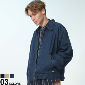 ◆エントリーでさらにポイント+4倍◆Dickies (ディッキーズ) コットン フルジップ ジャケットメンズ 男性 トップス アウター ジャケット ブルゾン 無地 31784130