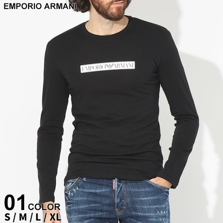 楽天市場】アルマーニ Tシャツ 長袖 EMPORIO ARMANI エンポリオ 