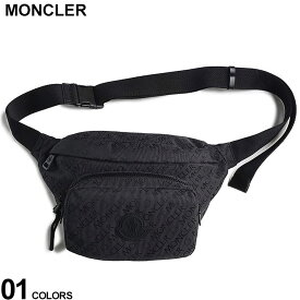 モンクレール バッグ MONCLER メンズ ウエストポーチ ボディバッグ ロゴ ジップ クロスボディ Durance デュランス クロ 黒 ブランド 鞄 撥水 レディース MC5M00005M2155