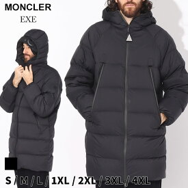 モンクレール ダウン メンズ MONCLER ダウンジャケット ダウンコート ロゴ EXE エグゼ クロ 黒 ブランド アウター コート ブルゾン 大きいサイズあり オーバーサイズフィット MCEXE3
