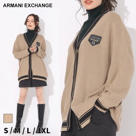 ◆エントリーでさらにポイント+4倍◆アルマーニ カーディガン ARMANI EXCHANGE アルマーニ エクスチェンジ ロゴ Vネック ニット ブランド トップス ボタン 秋冬 大きいサイズあり AEL6RYE2KYMX3Z SALE_8_a