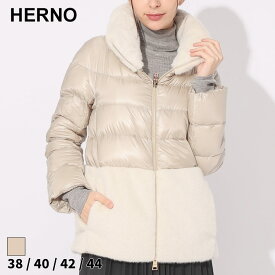 ヘルノ ダウン HERNO レディース ダウンジャケット ショートダウン エコファー ブランド アウター ジャケット ブルゾン オーバーサイズフィット 大きいサイズあり HRLPL1123D
