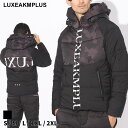 【最大10,000円OFFクーポン配布】リュクスエイケイエムプラス アウター LUXEAKMPLUS メンズ 中綿ジャケット ブランド フルジップ ロゴ カモフラージュ アウター ジャケット ブルゾン パーカー ゴルフ 大きいサイズあり LALAO23032
