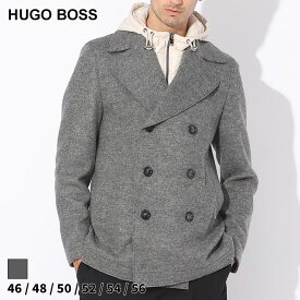 ヒューゴボス コート HUGO BOSS メンズ ピーコート フード着脱 ダブル ブランド アウター ブルゾン 防寒 秋冬 大きいサイズあり HB50502279