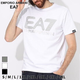 アルマーニ Tシャツ EMPORIO ARMANI EA7 エンポリオアルマーニ メンズ 半袖 カットソー ロゴ プリント 黒 クロ 白 シロ ブランド トップス シャツ 大きいサイズあり EA73DPT37PJMUZ