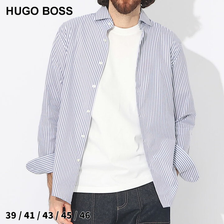 楽天市場】ヒューゴボス シャツ HUGO BOSS メンズ ビジネスシャツ 長袖 