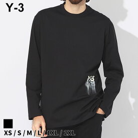 Y-3 Tシャツ 長袖 ワイスリー メンズ ロンT Y-3グラフィックロゴ GFX LS TEE 黒 クロ ブランド トップス 大きいサイズあり Y3IZ3122