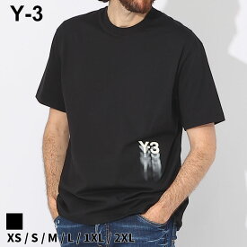 Y-3 Tシャツ ワイスリー メンズ カットソー 半袖 Y-3グラフィックロゴ GFX SS TEE クロ 黒 ブランド トップス 大きいサイズあり Y3IZ3124