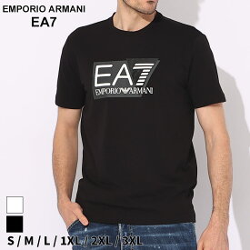 クーポン利用でさらに500円OFF アルマーニ Tシャツ EMPORIO ARMANI EA7 エンポリオアルマーニ メンズ カットソー 半袖 ロゴ プリント 白 シロ 黒 クロ ブランド トップス シャツ 大きいサイズあり EA73DPT62PJ03Z sale_1_a