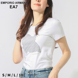 アルマーニ Tシャツ EMPORIO ARMANI EA7 エンポリオアルマーニ レディース カットソー フロントビーズ 半袖ブランド トップス シャツ 大きいサイズあり EA7L3DTT38TJTRZ SALE_8_a