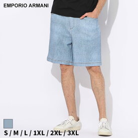 アルマーニ ショートパンツ EMPORIO ARMANI エンポリオアルマーニ メンズ パンツ ショーツ デニムプリント ジップフライ ブランド ボトムス スウェット セットアップ対応 大きいサイズあり EA3D1PS31JWPZ SALE_3_a