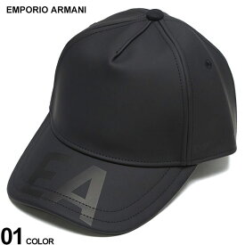 アルマーニ キャップ EMPORIO ARMANI エンポリオアルマーニ 帽子 ロゴ プリント 黒 クロ ブランド ベースボールキャップ 調節可能 レディース EA6274844R555 SALE_6_f