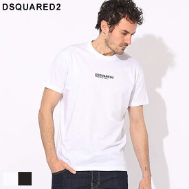 ◆エントリーでさらにポイント+4倍◆ディースクエアード Tシャツ DSQUARED2 メンズ カットソー 半袖 ロゴ プリント COOL FIT ブランド トップス シャツ レギュラーフィット 大きいサイズあり D2GD0946S23009 SALE_1_a